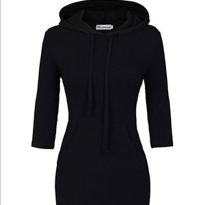 Black hoodie dress